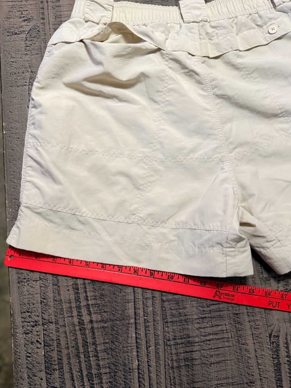AFTCO Mens Light Beige Cargo Fishing Shorts - Picture 7 of 11